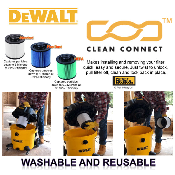DXVC6914 DeWalt HEPA Material Cartridge Filter for 6-16 Gallon DeWalt  Alton Industry Limited Group