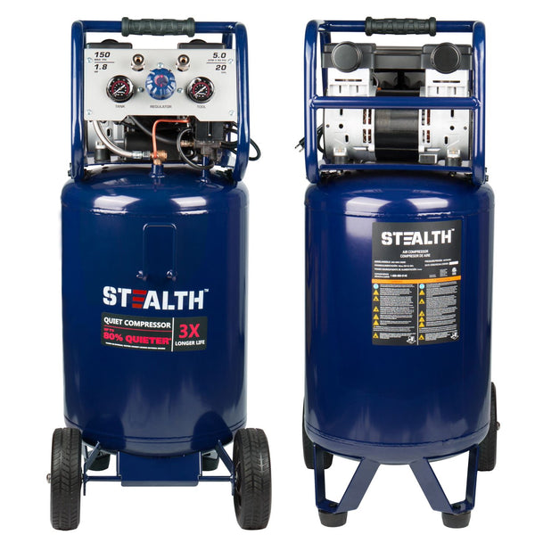 Stealth 20 Gallon Vertical Quiet Air Compressor Alton Industry