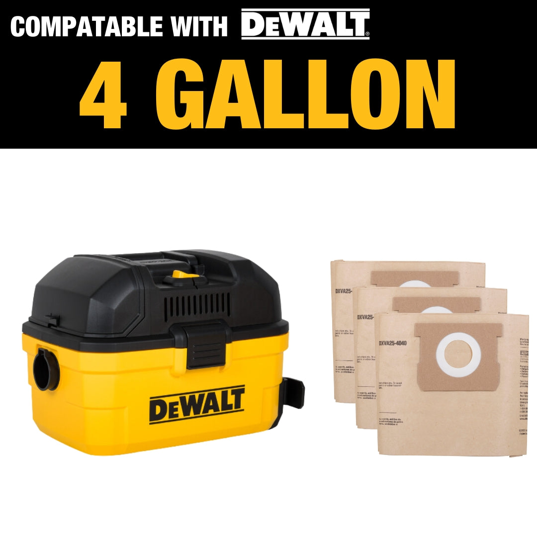 DXVA25-4040 DeWALT Dust Bag - 4 gal. (Pack of 3)