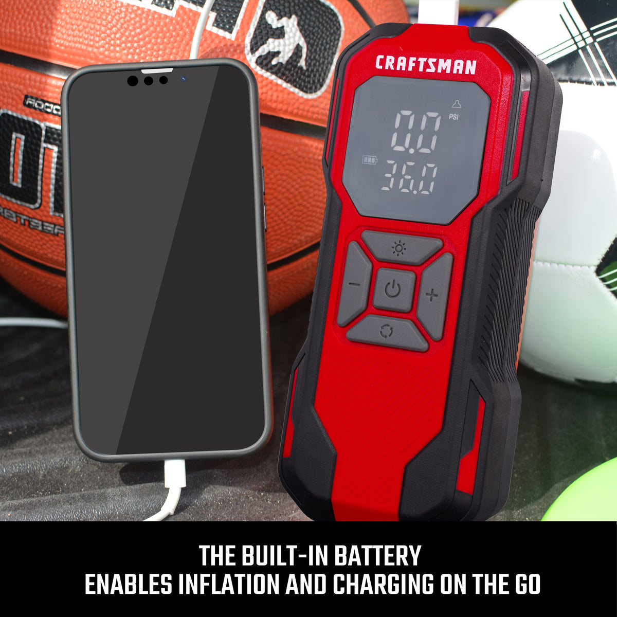 CRAFTSMAN Portable 12-volt Air Inflator, CMXPTXA1201