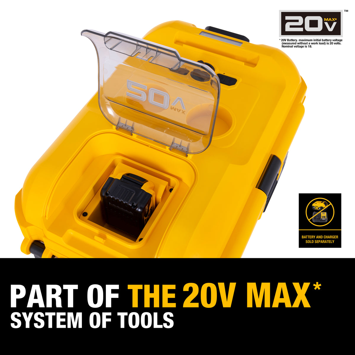 DEWALT 20V MAX Portable Air Cooler with Digital Display, 3-Speed-Tool Only DXACN01B