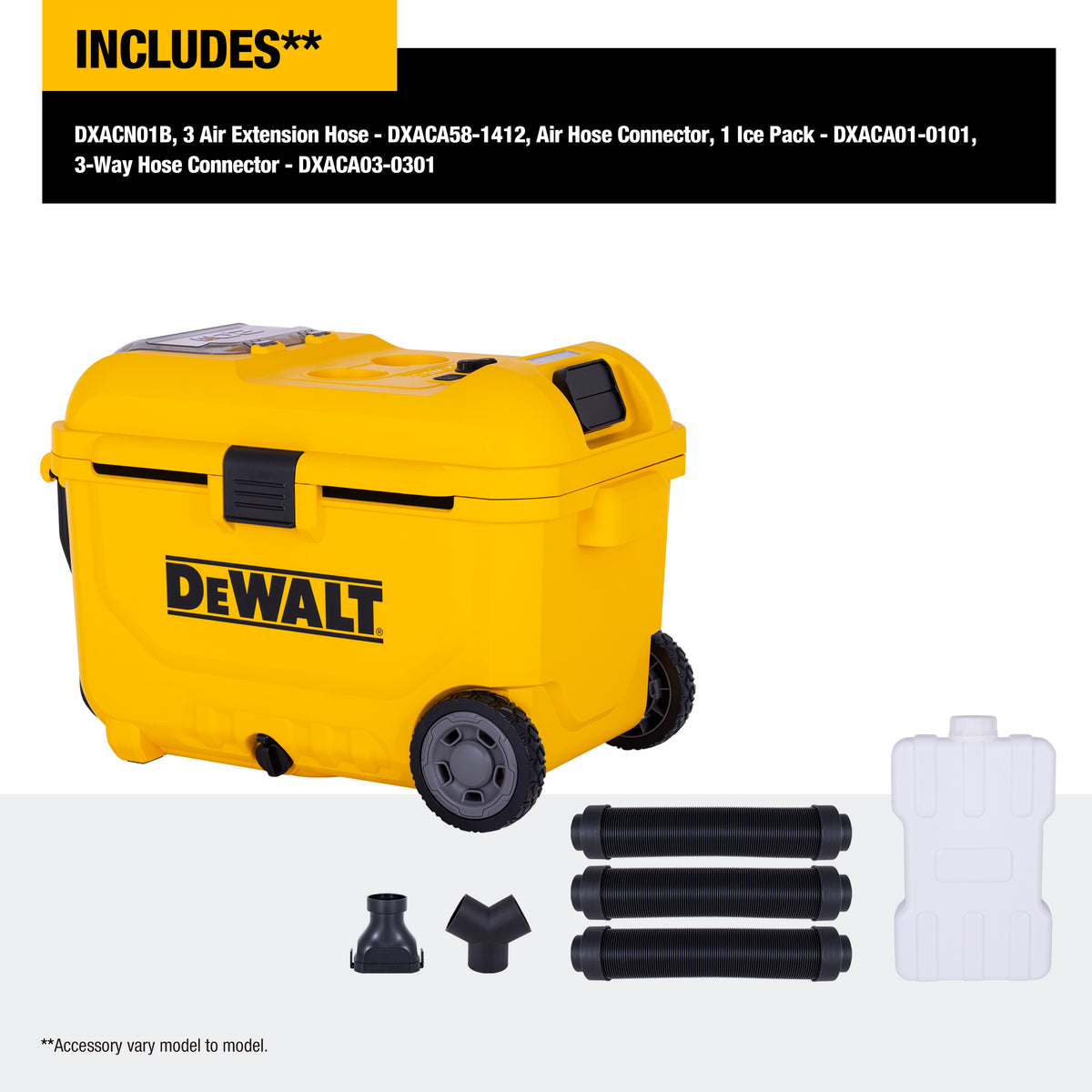 DEWALT 20V MAX Portable Air Cooler with Digital Display, 3-Speed-Tool Only DXACN01B