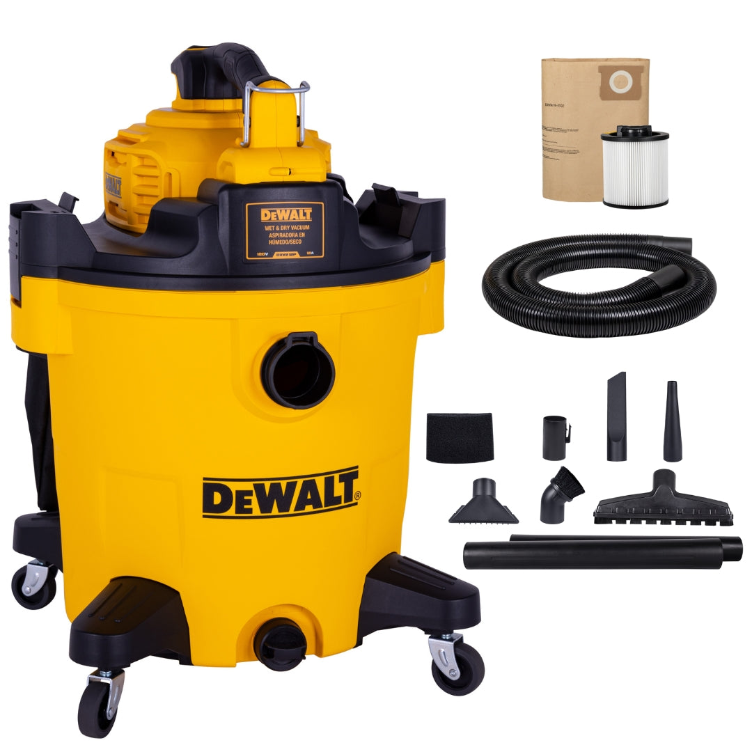 Dewalt 12 Gallon 5.5 Peak HP Wet/Dry Vac with Detachable Blower, Filters and Accessories