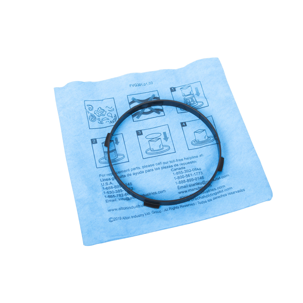 Universal ™ Reusable Filter with Clamp for Wet/Dry Vacuums
