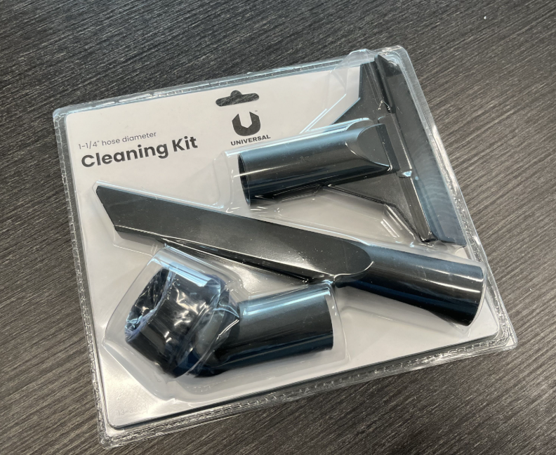 UNIVERSAL 1-1/4" Hose Diameter Cleaning Kit for Wet/Dry Vacuum