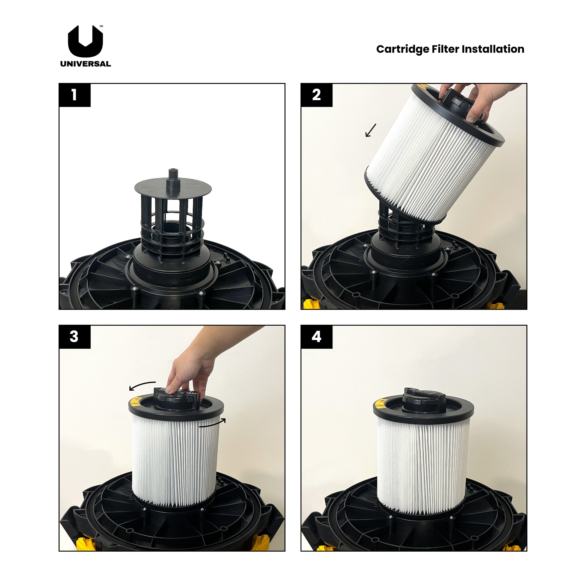4 Gal. Standard Cartridge Filter for Wet/Dry Vacuum
