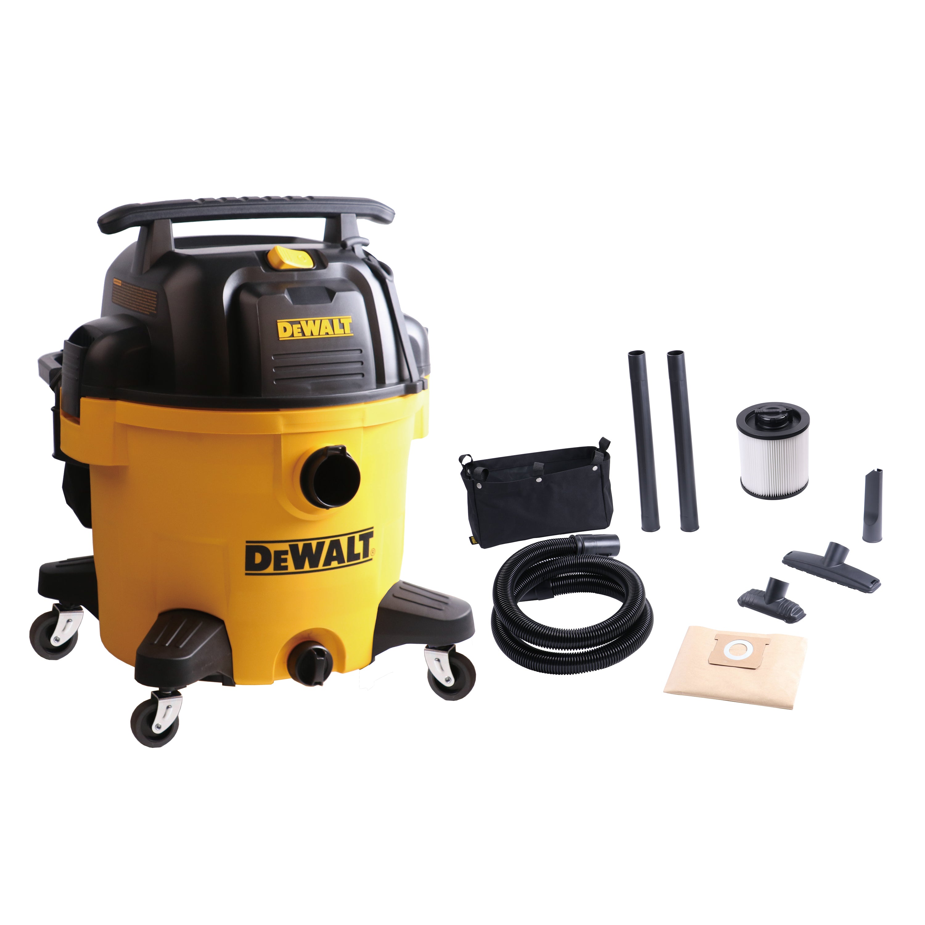 DeWalt DXV10P 10 Gallon Poly Wet Dry Vacuum Yellow