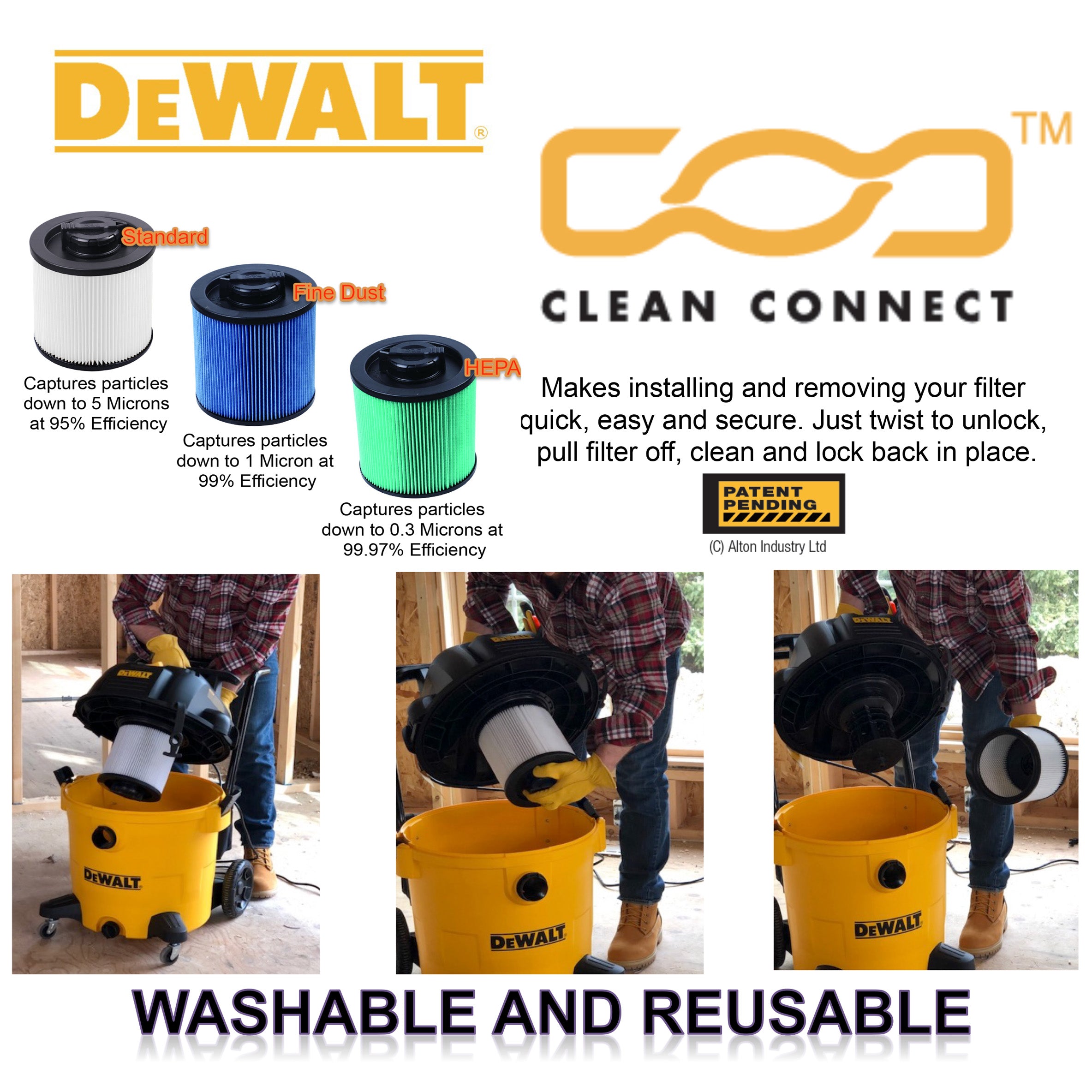 Dewalt outlet vacuum filters