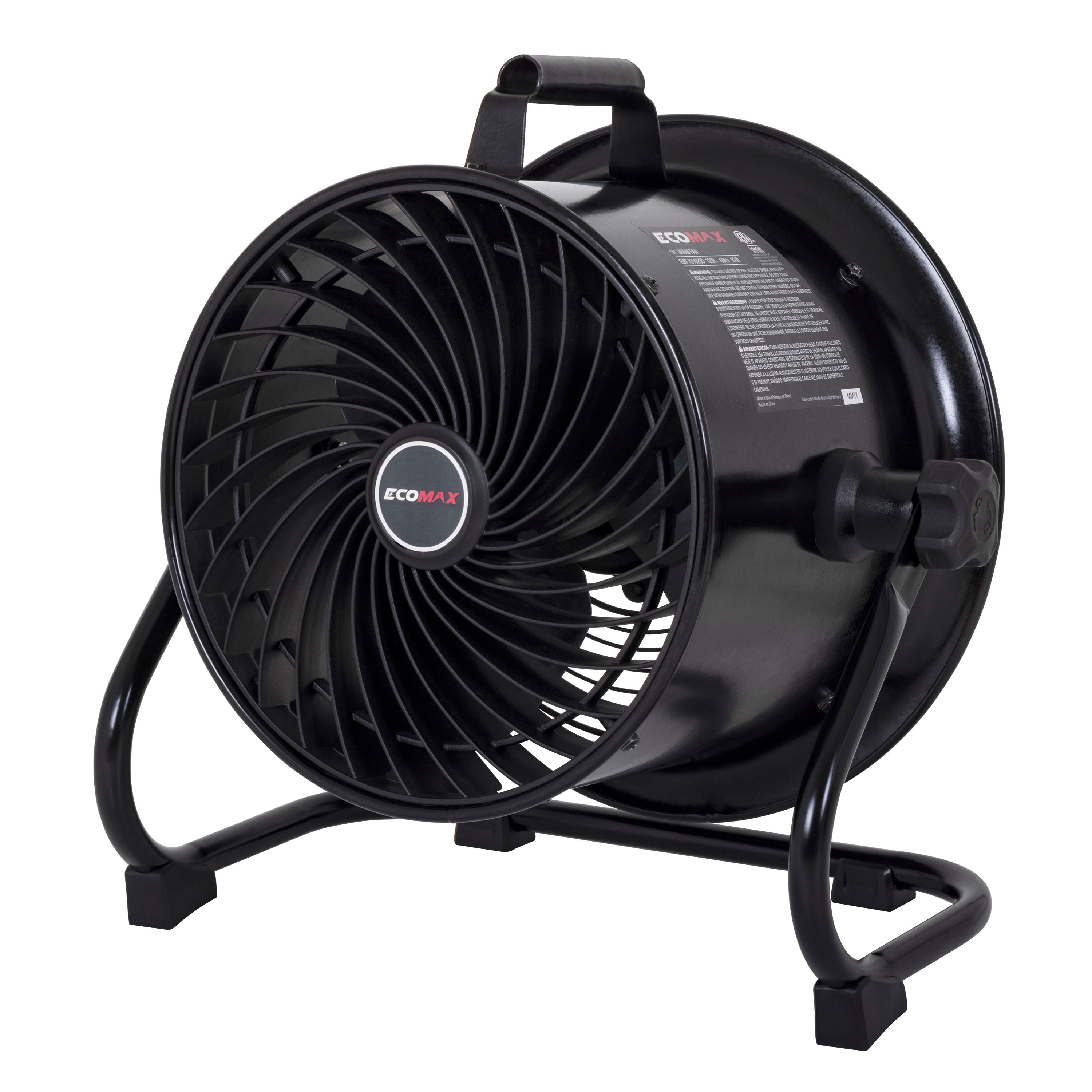 Ecomax 10 Inch Black Drum Fan - Alton Industry Limited Group