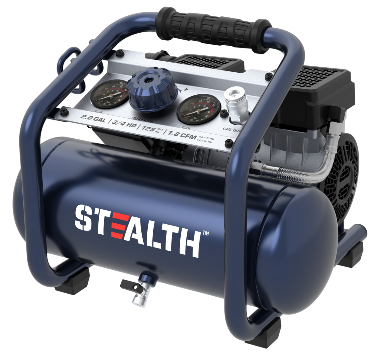 Stealth 2 Gallon Hotdog Air Compressor